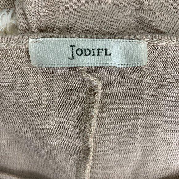 JODIFL Medium Blouse Boho Tassels Tan Hippy Loose - Picture 4 of 5